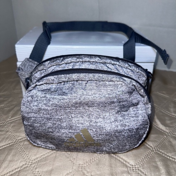 Adidas Gray belt bag  Unisexes - Picture 1 of 11